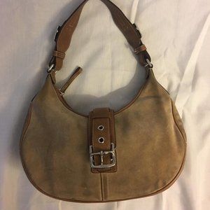 COACH Genuine Suede and Leather Purse
